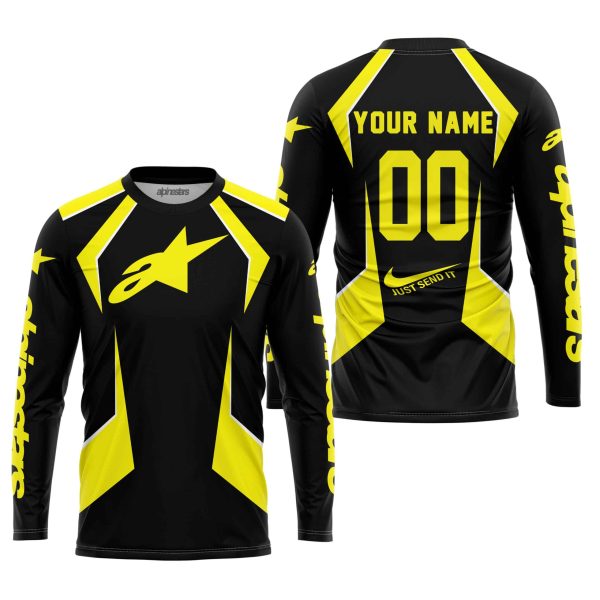 LIMITED EDITION - CUSTOM NAME ALPINESTARS - YELLOW - Image 2