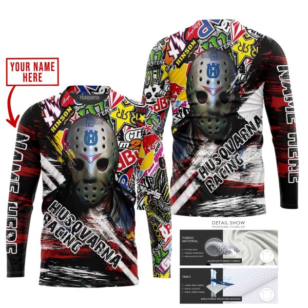 JASON VOORHEES HUSQVARNA RACING | HOODIE & JERSEY | KID-YOUTH & ADULT - Image 2