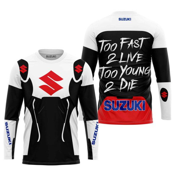 TOO FAST TO LIVE TOO YOUNG TO DIE - SUZUKI - WHITE - Image 2