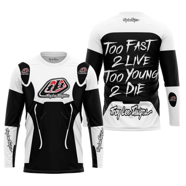 TOO FAST TO LIVE TOO YOUNG TO DIE - TROY LEE DESIGNS - WHITE - Image 2