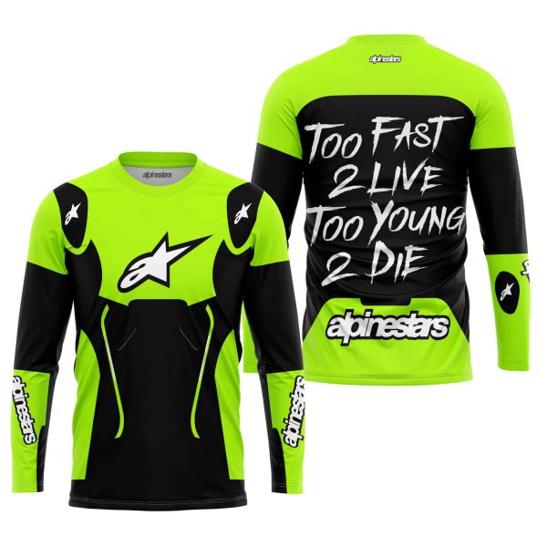 TOO FAST TO LIVE TOO YOUNG TO DIE - ALPINESTARS - NEON - Image 4