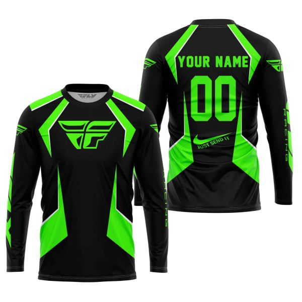 LIMITED EDITION - CUSTOM NAME FLY RACING - GREEN - Image 2