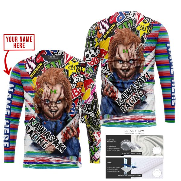 CHUCKY KAWASAKI RACING | HOODIE & JERSEY | KID-YOUTH & ADULT - Image 2