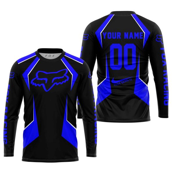 LIMITED EDITION - CUSTOM NAME FOX RACING - BLUE - Image 2