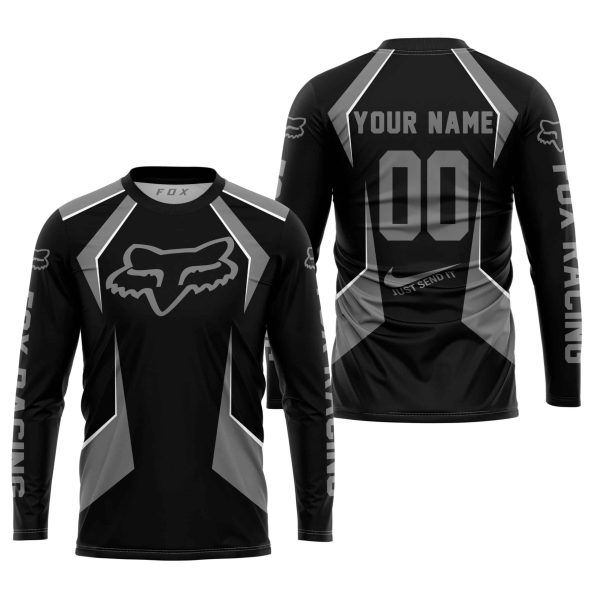 LIMITED EDITION - CUSTOM NAME FOX RACING - GREY - Image 2