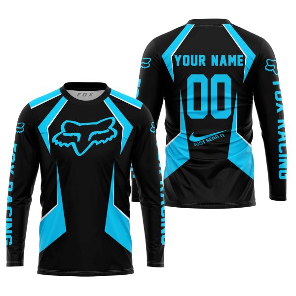 LIMITED EDITION - CUSTOM NAME FOX RACING - SKY BLUE - Image 2