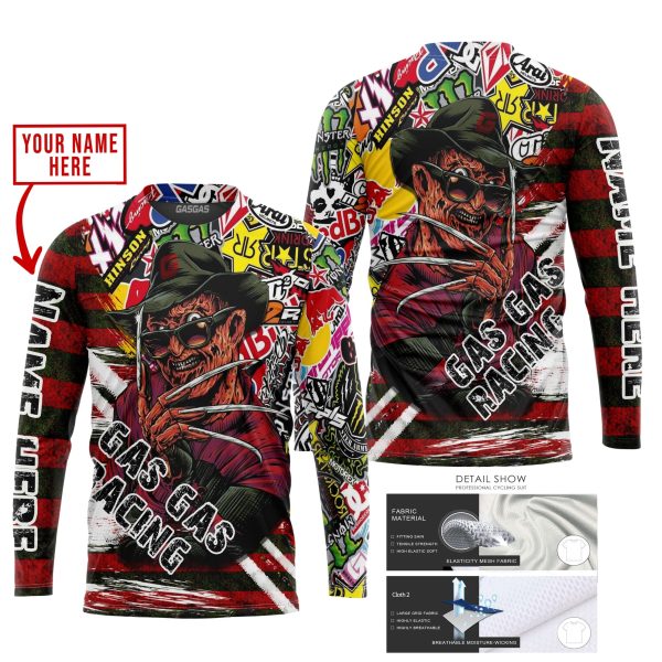 FREDDY KRUEGER GAS GAS RACING | HOODIE & JERSEY | KID-YOUTH & ADULT - Image 2