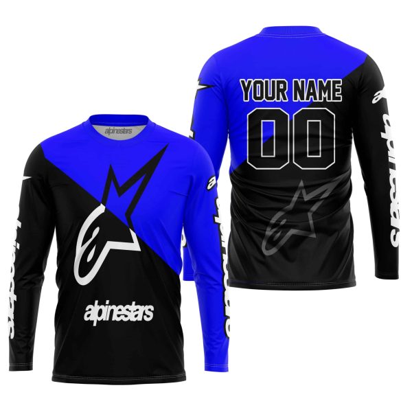 PREMIUM GIFT - CUSTOM NAME - ALPINESTARS - BLUE - Image 3