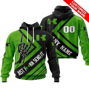 JUST FCKN SEND IT - KAWASAKI | HOODIE & JERSEY | KID-YOUTH & ADULT