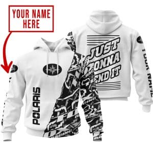 JUST GONNA SEND IT | POLARIS RACING WHITE | KID & ADULT