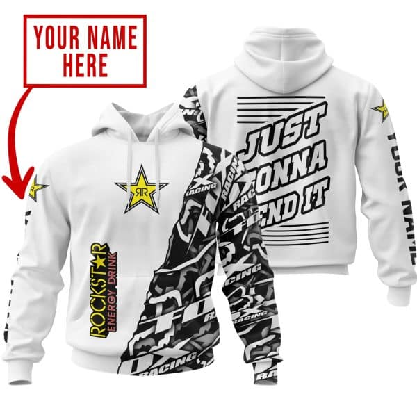 JUST GONNA SEND IT | ROCKSTARS RACING WHITE | KID & ADULT