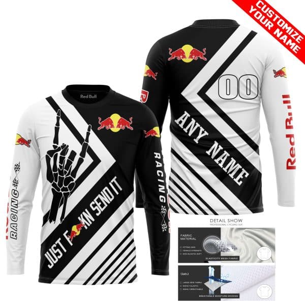 JUST FCKN SEND IT – REDBULL RACING | HOODIE & JERSEY | KID-YOUTH & ADULT - Image 2