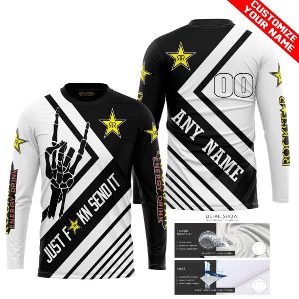JUST FCKN SEND IT – ROCKSTAR RACING | HOODIE & JERSEY | KID-YOUTH & ADULT - Image 2