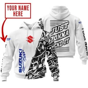 JUST GONNA SEND IT | SUZUKI RACING WHITE | KID & ADULT