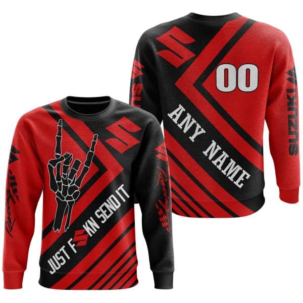 JUST FCKN SEND IT - SUZUKI | HOODIE & JERSEY | KID-YOUTH & ADULT - Image 3