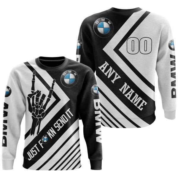 JUST FCKN SEND IT - BMW RACING | HOODIE & JERSEY | KID-YOUTH & ADULT - Image 3