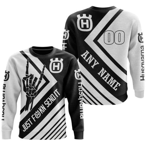 JUST FCKN SEND IT – HURQVARNA RACING | HOODIE & JERSEY | KID-YOUTH & ADULT - Image 3