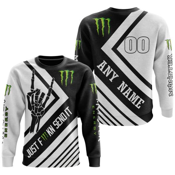 JUST FCKN SEND IT – MONSTER RACING | HOODIE & JERSEY | KID-YOUTH & ADULT - Image 3