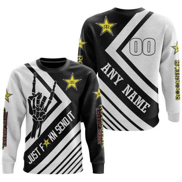 JUST FCKN SEND IT – ROCKSTAR RACING | HOODIE & JERSEY | KID-YOUTH & ADULT - Image 3