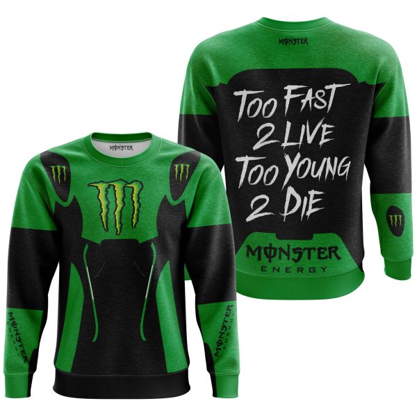TOO FAST TO LIVE TOO YOUNG TO DIE - MONSTERS - GREEN - Image 3
