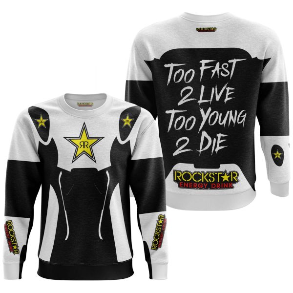 TOO FAST TO LIVE TOO YOUNG TO DIE - ROCKSTAR - WHITE - Image 3