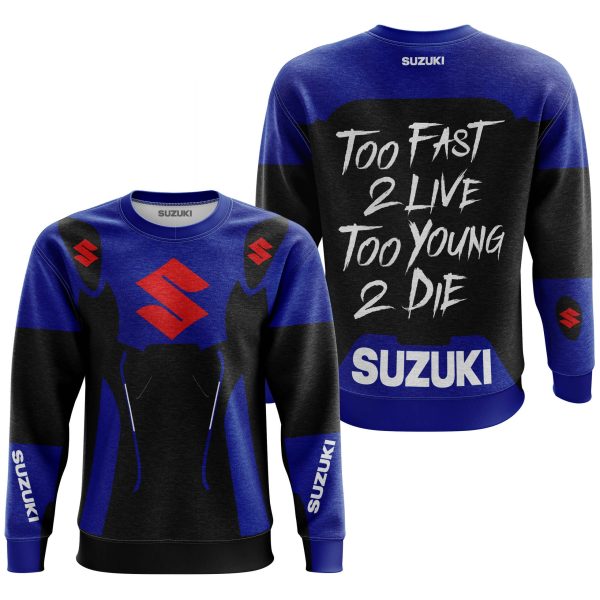 TOO FAST TO LIVE TOO YOUNG TO DIE - SUZUKI - BLUE - Image 3