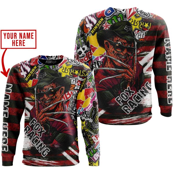 FREDDY KRUEGER FOX RACING | HOODIE & JERSEY | KID-YOUTH & ADULT - Image 3