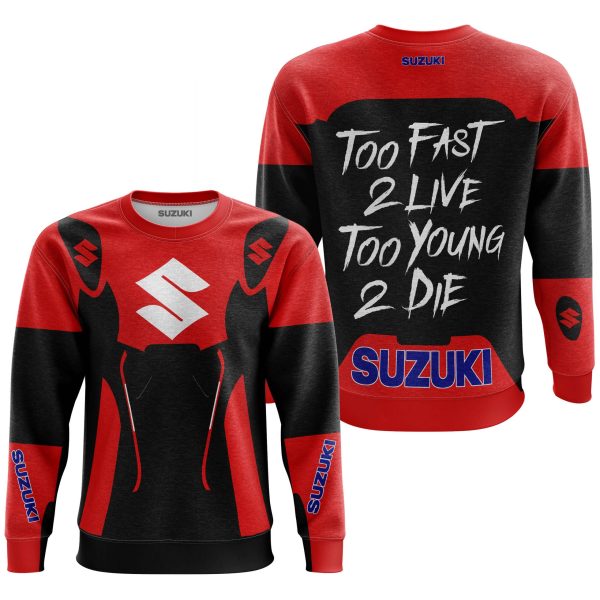 TOO FAST TO LIVE TOO YOUNG TO DIE - SUZUKI - RED - Image 2