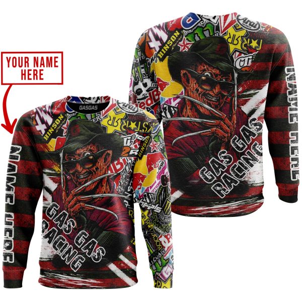 FREDDY KRUEGER GAS GAS RACING | HOODIE & JERSEY | KID-YOUTH & ADULT - Image 3