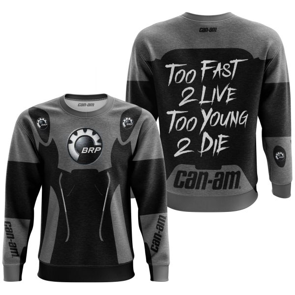 TOO FAST TO LIVE TOO YOUNG TO DIE - CAN AM - GREY - Image 3