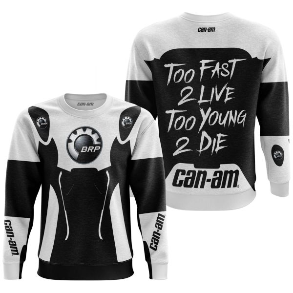 TOO FAST TO LIVE TOO YOUNG TO DIE - CAN AM - WHITE - Image 3