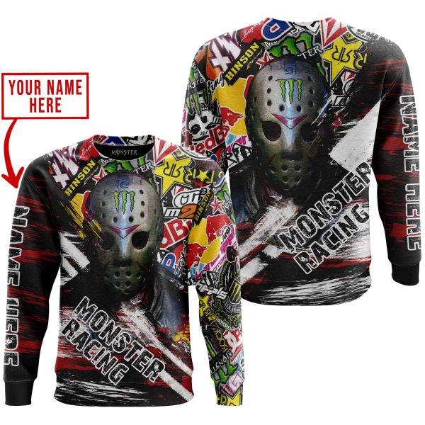 JASON VOORHEES MONSTER RACING | HOODIE & JERSEY | KID-YOUTH & ADULT - Image 2