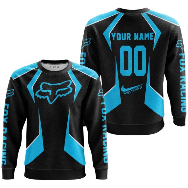 LIMITED EDITION - CUSTOM NAME FOX RACING - SKY BLUE - Image 3