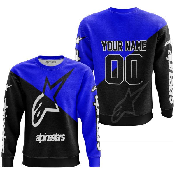 PREMIUM GIFT - CUSTOM NAME - ALPINESTARS - BLUE - Image 2
