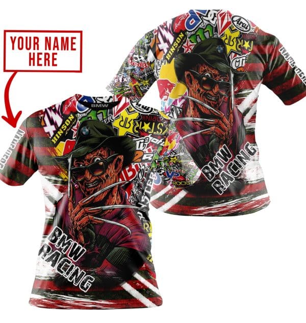 FREDDY KRUEGER BMW RACING | HOODIE & JERSEY | KID-YOUTH & ADULT - Image 4