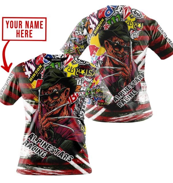 FREDDY KRUEGER ALPINESTARS RACING | HOODIE & JERSEY | KID-YOUTH & ADULT - Image 4