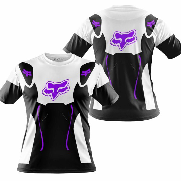 TOO FAST TO LIVE TOO YOUNG TO DIE – FOX RACING – WHITE PURPLE - Image 4