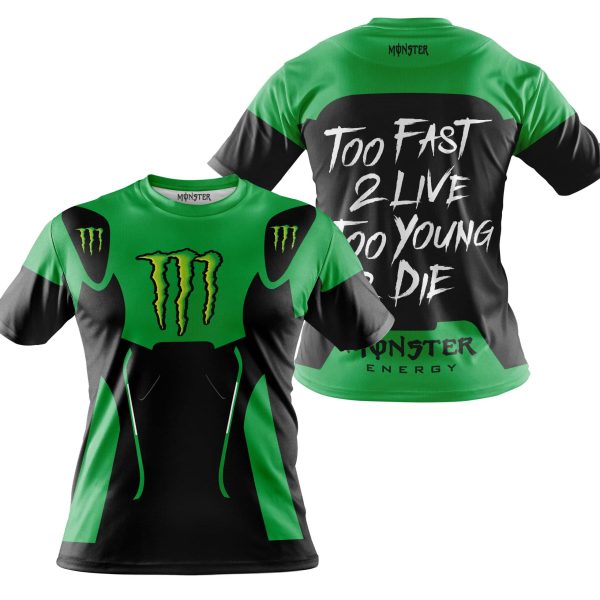 TOO FAST TO LIVE TOO YOUNG TO DIE - MONSTERS - GREEN - Image 4
