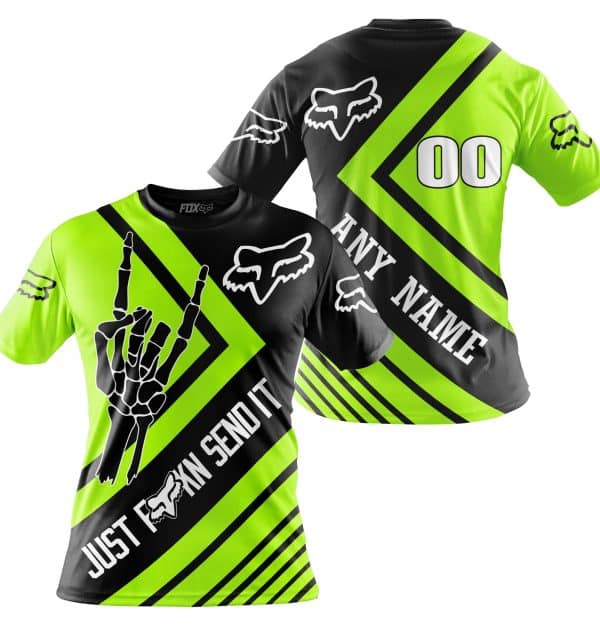 JUST FCKN SEND IT - FOX RACING NEON | HOODIE & JERSEY | KID-YOUTH & ADULT - Image 4