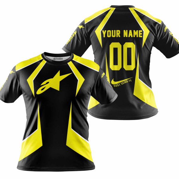 LIMITED EDITION - CUSTOM NAME ALPINESTARS - YELLOW - Image 4