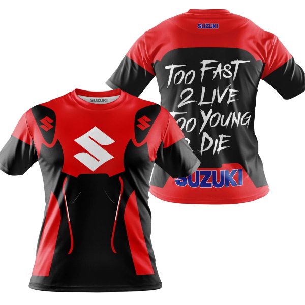 TOO FAST TO LIVE TOO YOUNG TO DIE - SUZUKI - RED - Image 4