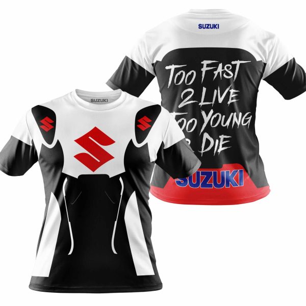 TOO FAST TO LIVE TOO YOUNG TO DIE - SUZUKI - WHITE - Image 4