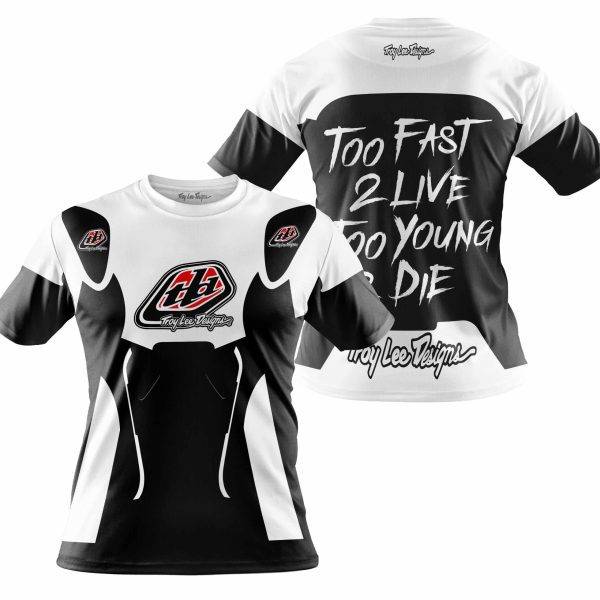 TOO FAST TO LIVE TOO YOUNG TO DIE - TROY LEE DESIGNS - WHITE - Image 4