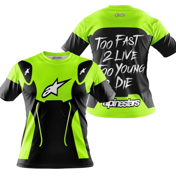 TOO FAST TO LIVE TOO YOUNG TO DIE - ALPINESTARS - NEON - Image 3