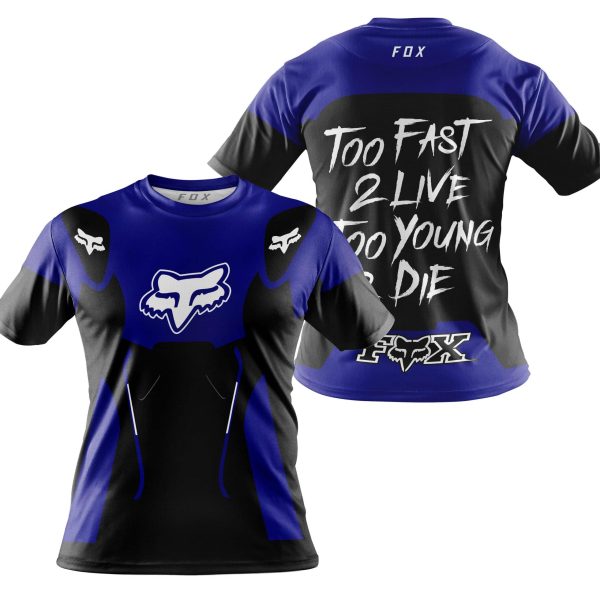 TOO FAST TO LIVE TOO YOUNG TO DIE - FOX RACING - NAVY - Image 4