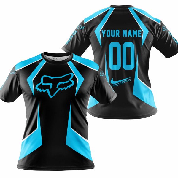 LIMITED EDITION - CUSTOM NAME FOX RACING - SKY BLUE - Image 4