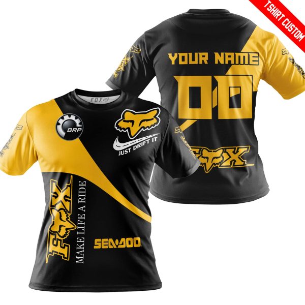 MAKE LIFE A RIDE JUST SEND IT - SEA DOO - YELLOW - Image 3