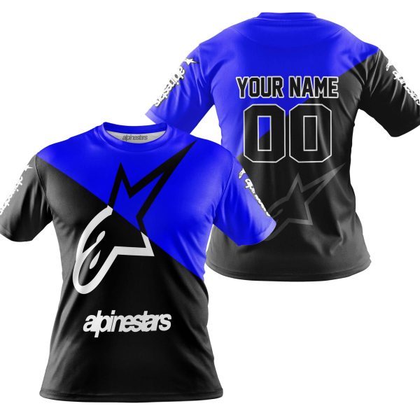 PREMIUM GIFT - CUSTOM NAME - ALPINESTARS - BLUE - Image 4