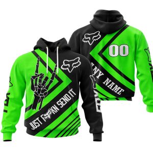 JUST FCKN SEND IT - FOX RACING GREEN | HOODIE & JERSEY | KID-YOUTH & ADULT