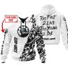 TOO FAST TO LIVE TOO YOUNG TO DIE - LIMITED EDITION - CUSTOM NAME - CAN AM - WHITE